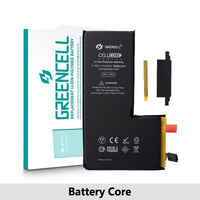 Greencell Standard Capacity iPhone 12 mini | 12 | 12 Pro | 13 Pro | 11 | 14 Pro | 13 | 14 | 12 Pro Max | 11 Pro Max | 13 Pro Max | 14 Plus | 13 mini | 11 Pro | 14 Pro Max Replacement Battery Core with Adhesive Strips Greencell Standard Capacity iPhone 12 mini | 12 | 12 Pro | 13 Pro | 11 | 14 Pro | 13 | 14 | 12 Pro Max | 11 Pro Max | 13 Pro Max | 14 Plus | 13 mini | 11 Pro | 14 Pro Max Replacement Battery Core with Adhesive Strips